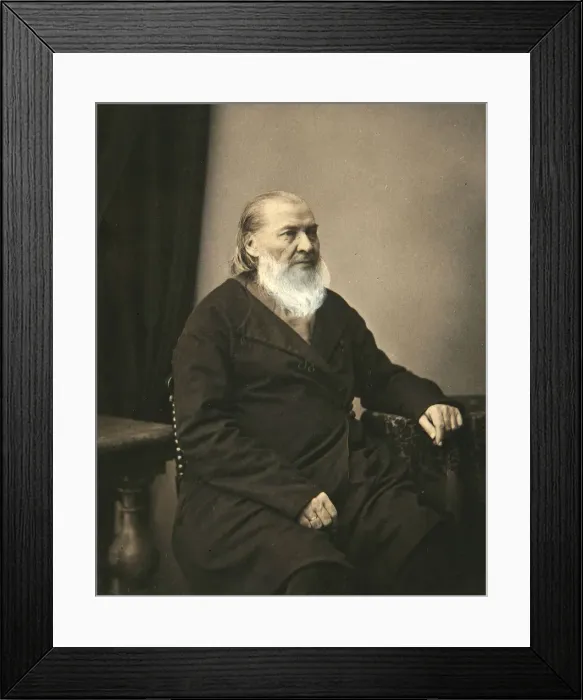 Framed Print : Sergei Aksakov, Russian author, 1850s. Artist: Karl August Bergner Framed Print : Sergei Aksakov, Russian author, 1850s. Artist: Karl August Bergner