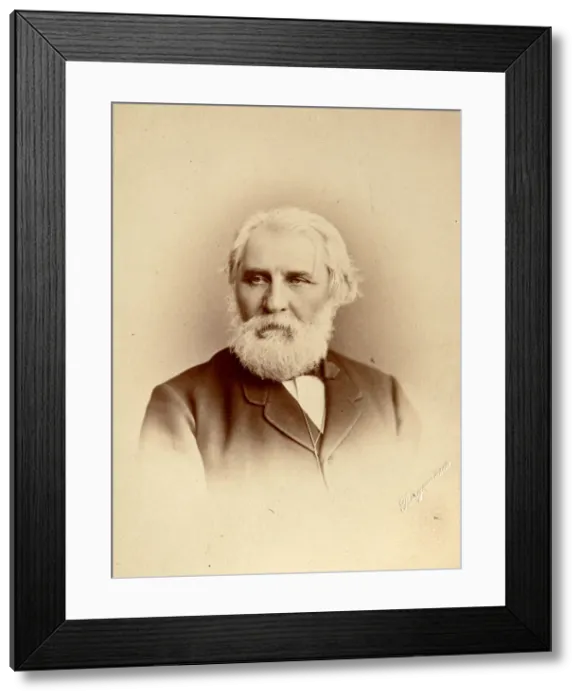Framed Print : Ivan Turgenev, Russian author, late 19th century. Artist: Charles Bergamasco Framed Print : Ivan Turgenev, Russian author, late 19th century. Artist: Charles Bergamasco