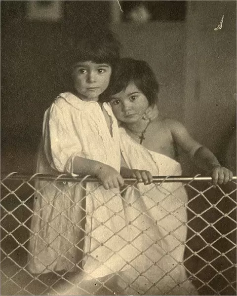Portrait of two children, late 19th or early 20th century. Artist: Leonid Andreyev