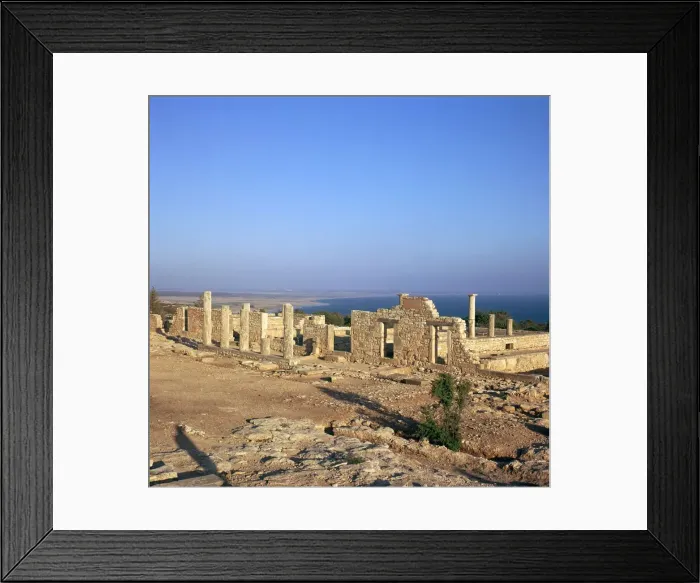Framed Print : Temple buildings at the sanctuary of Apollo Hylates on Cyprus, 5th century BC
