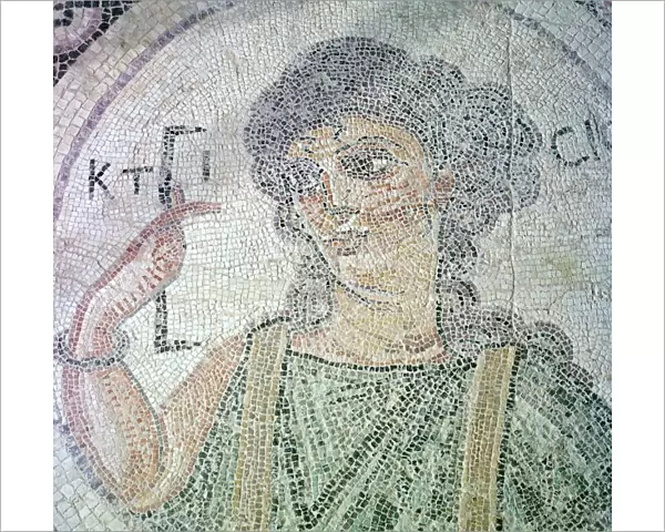 Roman mosaic from Curium of Creation