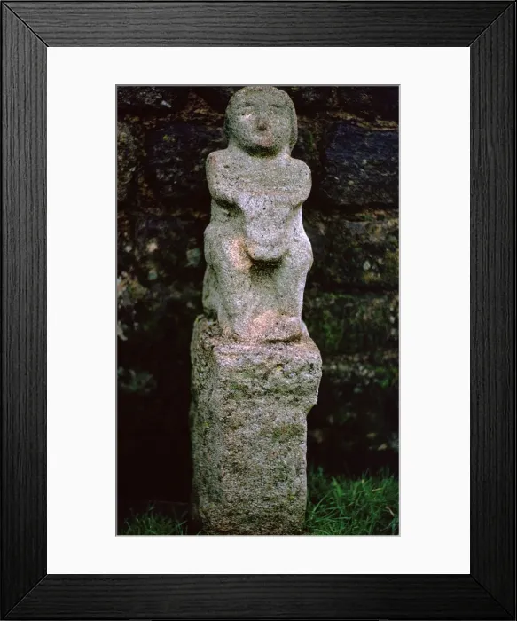 Framed Print : Stone figure from a Mithraeum near Hadrians Wall, 3rd century Framed Print : Stone figure from a Mithraeum near Hadrians Wall, 3rd century