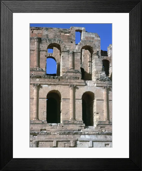 Framed Print : Roman amphitheatre in El Djem, 3rd century Framed Print : Roman amphitheatre in El Djem, 3rd century