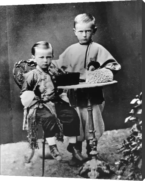 Grand Dukes Paul Alexandrovitch and Sergei Alexandrovitch of Russia, 1863