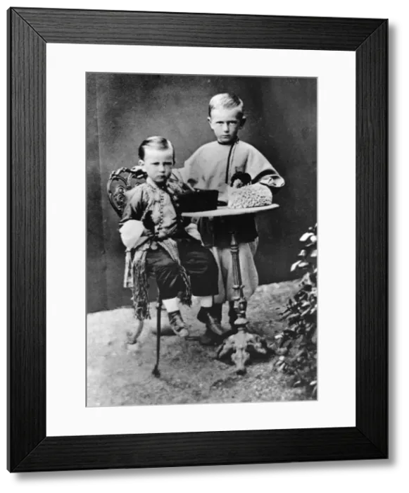Framed Print : Grand Dukes Paul Alexandrovitch and Sergei Alexandrovitch of Russia, 1863 Framed Print : Grand Dukes Paul Alexandrovitch and Sergei Alexandrovitch of Russia, 1863