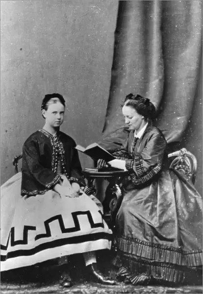 Grand Duchess Maria Alexandrovna of Russia with Anna Tyutcheva, 1864