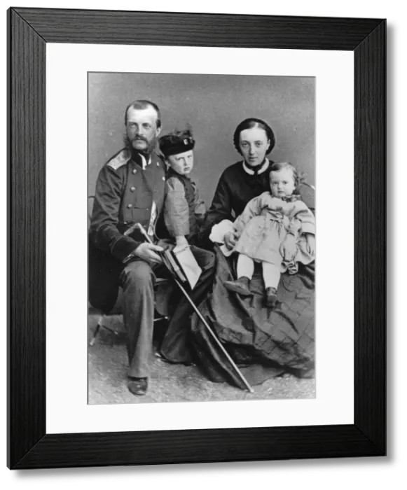 Framed Print : Grand Duke Michael Nikolaevich of Russia and his family, c1862-c1862 Framed Print : Grand Duke Michael Nikolaevich of Russia and his family, c1862-c1862