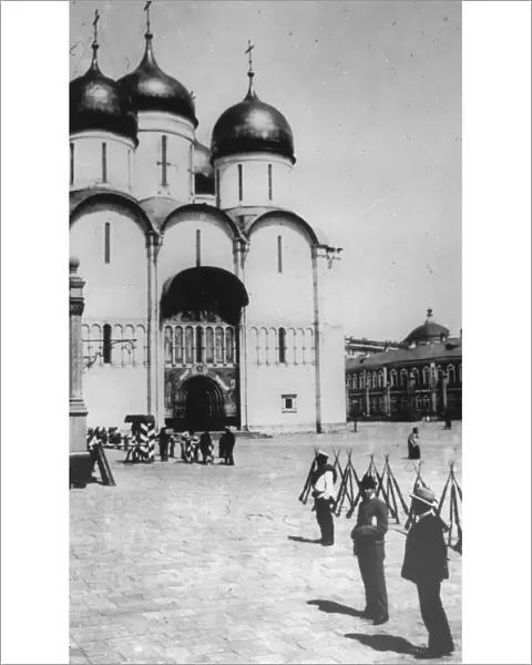 The Cathedral of the Dormition in the Moscow Kremlin, Russia, 1883. Artist: Scherer Nabholz & Co