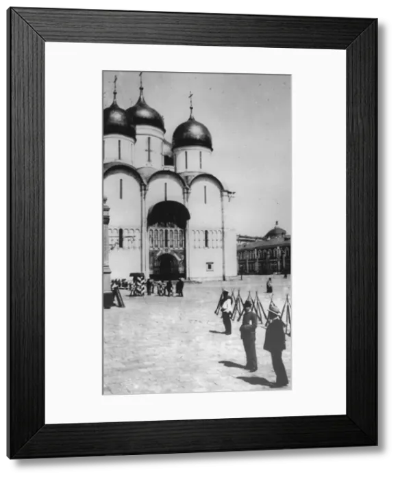 Framed Print : The Cathedral of the Dormition in the Moscow Kremlin, Russia, 1883. Artist: Scherer Nabholz & Co