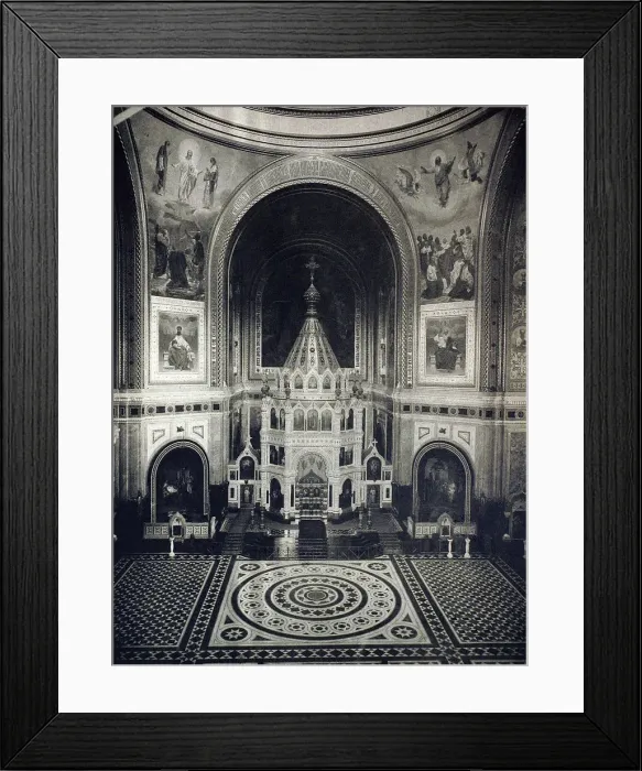 Framed Print : Interior view of the Cathedral of Christ the Saviour, Moscow, Russia, 1883 Framed Print : Interior view of the Cathedral of Christ the Saviour, Moscow, Russia, 1883