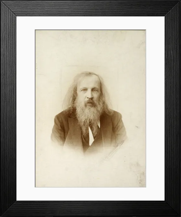 Framed Print : Dmitri Mendeleev, Russian chemist, c1890-c1907(?) Framed Print : Dmitri Mendeleev, Russian chemist, c1890-c1907(?)