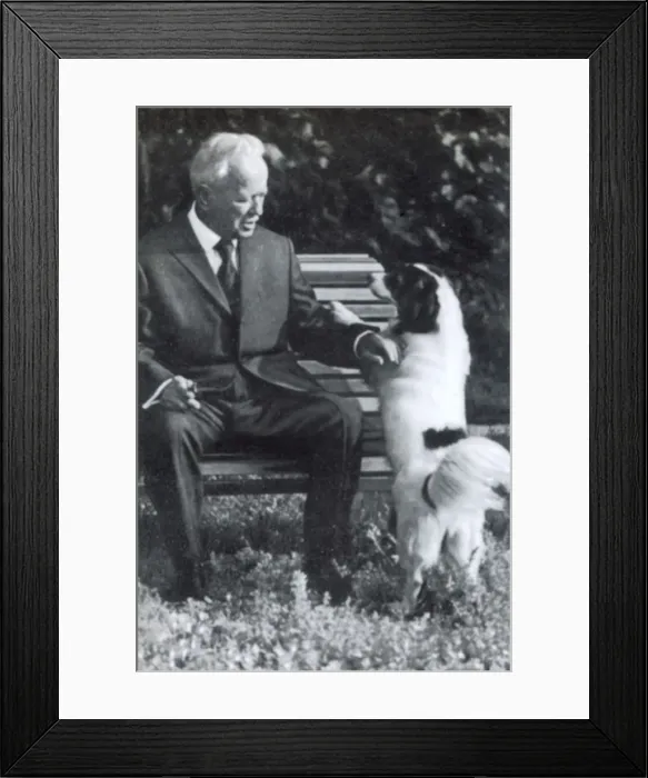Framed Print : Mikhail Sholokhov, Russian author, Veshenskaya, USSR, 1960s Framed Print : Mikhail Sholokhov, Russian author, Veshenskaya, USSR, 1960s