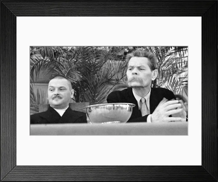 Framed Print : Soviet politician Andrei Zhdanov and Russian author Maxim Gorky, 1934 Framed Print : Soviet politician Andrei Zhdanov and Russian author Maxim Gorky, 1934