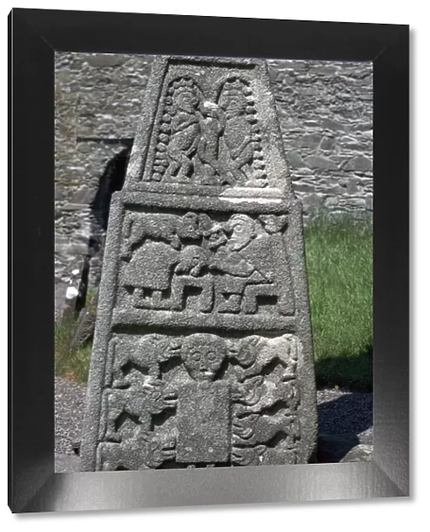 Base of the east face of the Moone Cross, 7th century