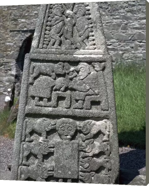 Base of the east face of the Moone Cross, 7th century