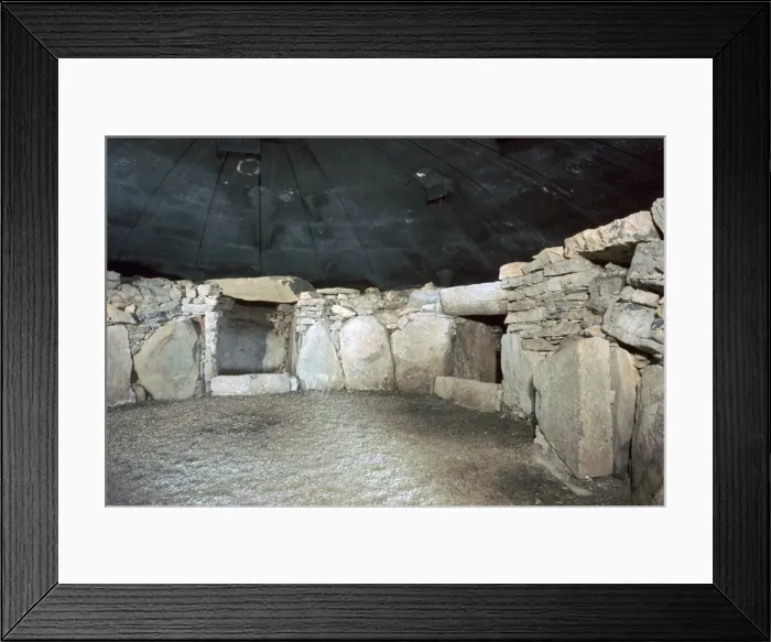 Framed Print : Interior of a passage grave at Fourknocks, 3000 to 2500 BC Framed Print : Interior of a passage grave at Fourknocks, 3000 to 2500 BC