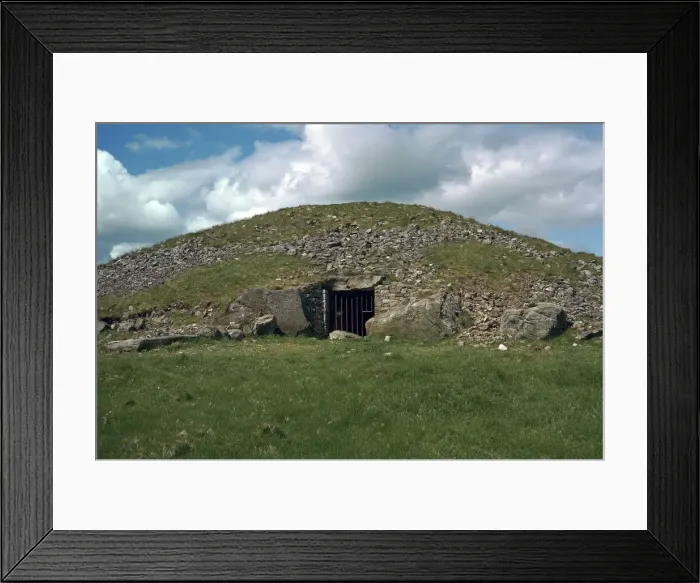 Framed Print : Entrance to Cairn T in the Loughcrew Hills, 35th century BC Framed Print : Entrance to Cairn T in the Loughcrew Hills, 35th century BC