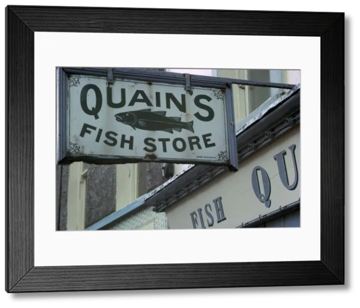 Framed Print : A sign in Youghal, Ireland Framed Print : A sign in Youghal, Ireland