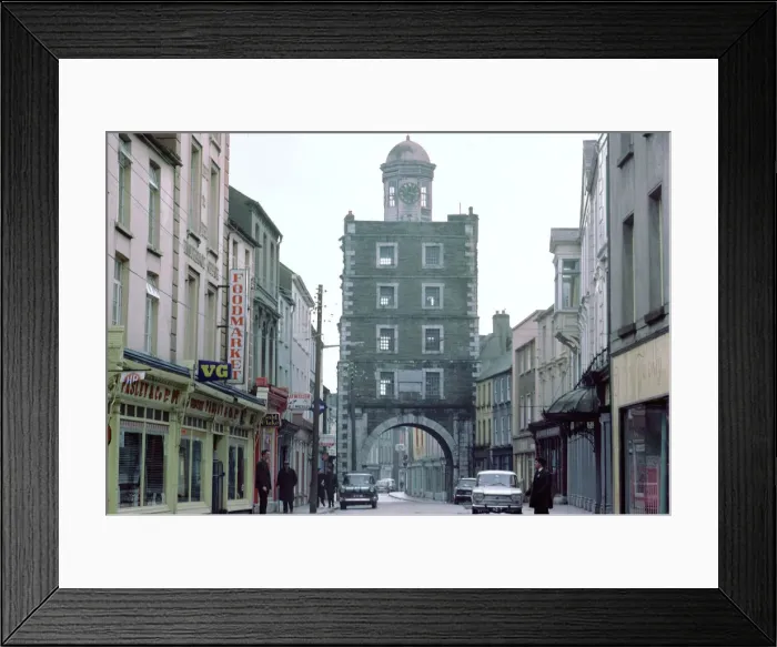 Framed Print : Street scene in Youghal, County Cork, Ireland Framed Print : Street scene in Youghal, County Cork, Ireland