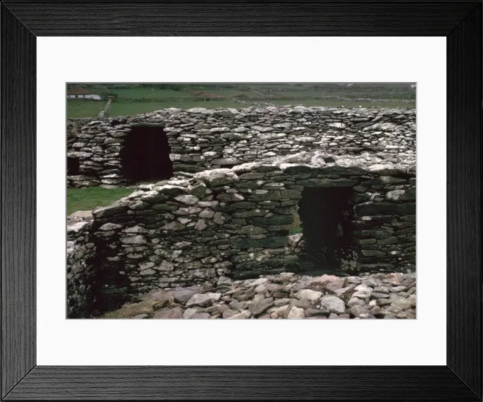 Framed Print : Promontary fort on the Dingle peninsula, 6th century BC Framed Print : Promontary fort on the Dingle peninsula, 6th century BC