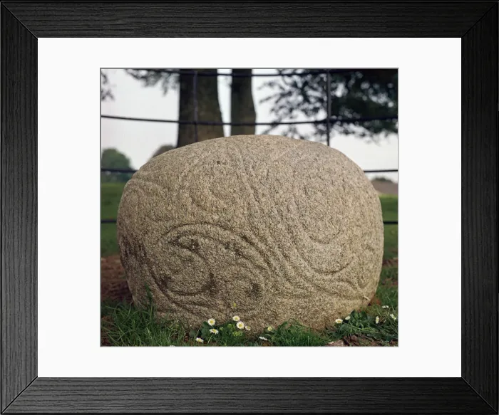 Framed Print : The Castlestrange Stone, 1st century Framed Print : The Castlestrange Stone, 1st century