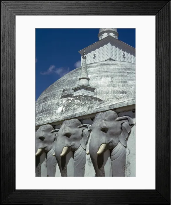 Framed Print : Mirasevti Stupa in Sri Lanka Framed Print : Mirasevti Stupa in Sri Lanka