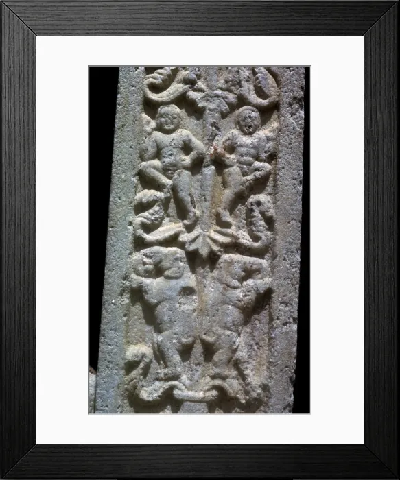 Framed Print : Detail of stela at the Dakhina Stupa in Sri Lanka, 2nd century Framed Print : Detail of stela at the Dakhina Stupa in Sri Lanka, 2nd century