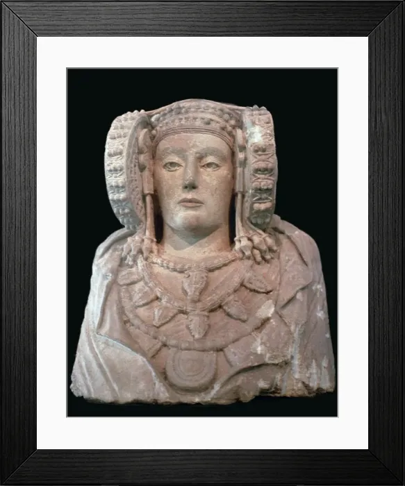 Framed Print : Lady of Elche, 4th century Framed Print : Lady of Elche, 4th century