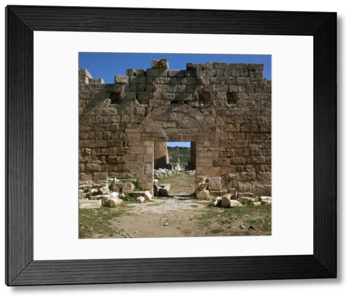 Framed Print : Outer gate of the ancient city of Perga, 2nd century Framed Print : Outer gate of the ancient city of Perga, 2nd century