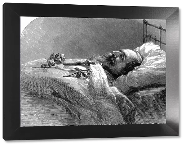 Emperor Napoleon III of France on his deathbed, 1873