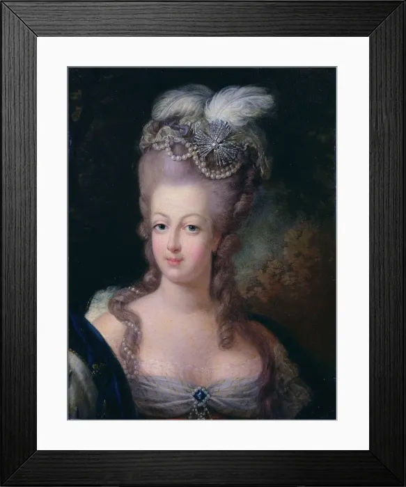 Framed Print : Portrait of Queen Marie Antoinette of France, 1775. Artist: Jean-Baptiste Andre Gautier d Agoty Framed Print : Portrait of Queen Marie Antoinette of France, 1775. Artist: Jean-Baptiste Andre Gautier d Agoty
