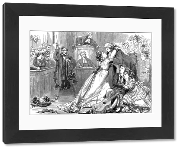 A scene from Trial by Jury, 1875. Artist: David Henry Friston