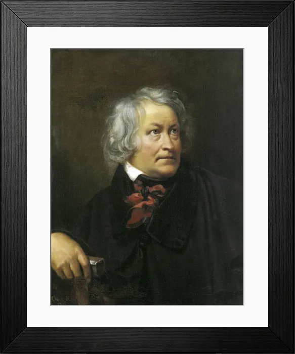 Framed Print : Portrait of the sculptor Bertel Thorvaldsen, 1833. Artist: Orest Kiprensky Framed Print : Portrait of the sculptor Bertel Thorvaldsen, 1833. Artist: Orest Kiprensky