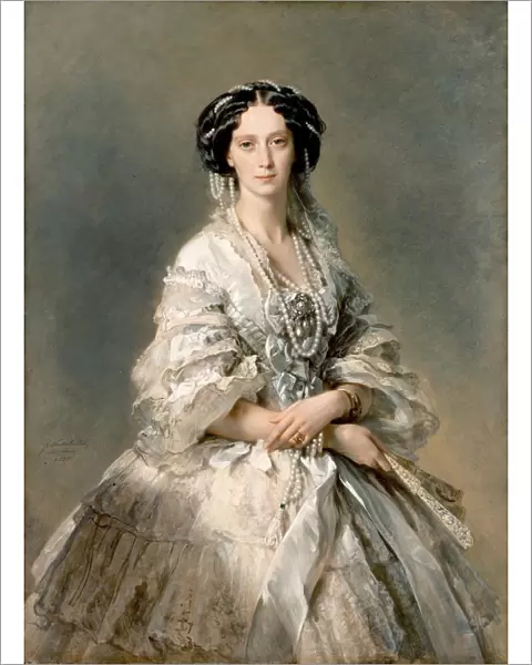 Portrait of Maria Alexandrovna, 1857. Artist: Franz Xaver Winterhalter