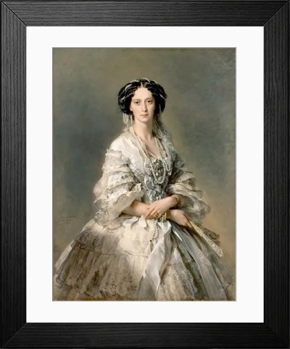 Framed Print : Portrait of Maria Alexandrovna, 1857. Artist: Franz Xaver Winterhalter Framed Print : Portrait of Maria Alexandrovna, 1857. Artist: Franz Xaver Winterhalter