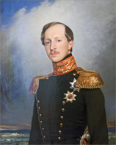 Portrait of Duke Peter of Oldenburg, 1842. Artist: Joseph-Desire Court