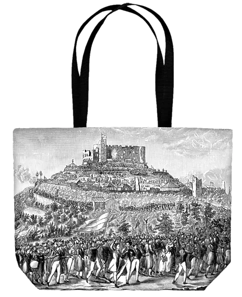 Procession to Hambach Castle on 27th May 1832