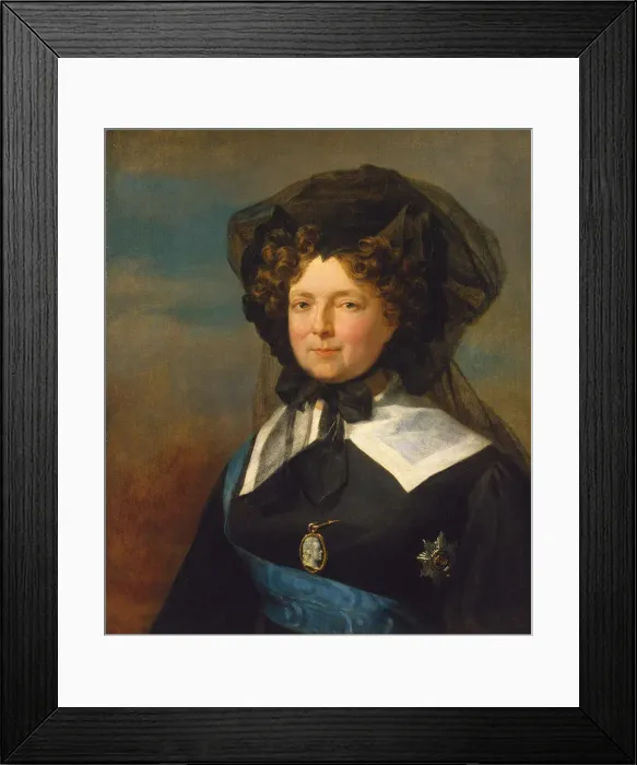 Framed Print : Empress Maria Feodorovna of Russia, 1820s. Artist: George Dawe Framed Print : Empress Maria Feodorovna of Russia, 1820s. Artist: George Dawe