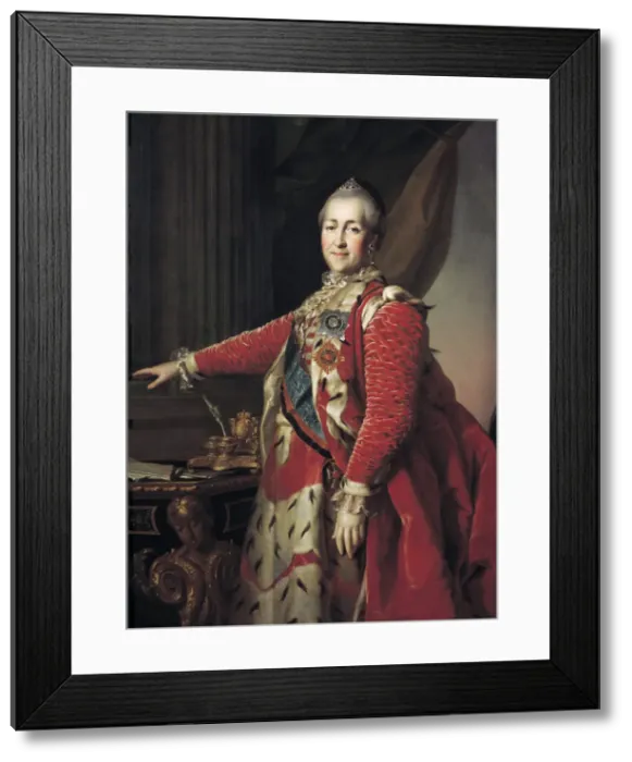 Framed Print : Catherine the Great, Empress of Russia, 1782. Artist: Dmitry Levitsky Framed Print : Catherine the Great, Empress of Russia, 1782. Artist: Dmitry Levitsky