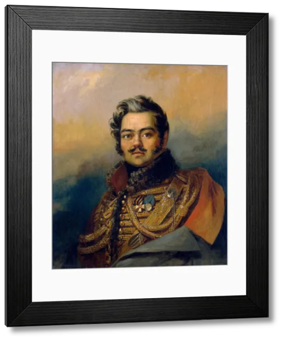 Framed Print : Denis Davydov, Russian soldier and poet, c1828. Artist: George Dawe Framed Print : Denis Davydov, Russian soldier and poet, c1828. Artist: George Dawe