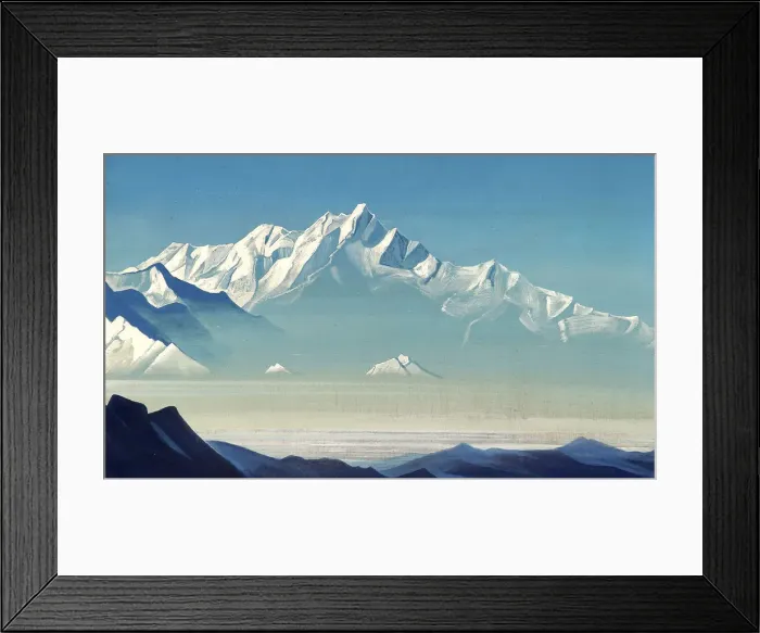 Framed Print : Mount of Five Treasures (Two Worlds), 1933. Artist: Nicholas Roerich Framed Print : Mount of Five Treasures (Two Worlds), 1933. Artist: Nicholas Roerich