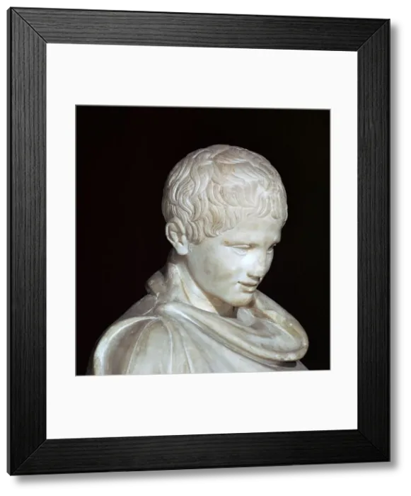 Framed Print : Hellenistic marble statue of a young athlete from Aydin, 1st century BC Framed Print : Hellenistic marble statue of a young athlete from Aydin, 1st century BC