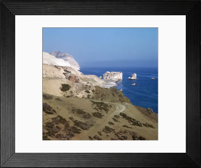 Framed Print : Aphrodites rock on Cyprus Framed Print : Aphrodites rock on Cyprus