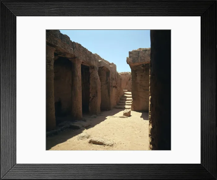Framed Print : Tomb of the Kings on Cyprus, 3rd century BC Framed Print : Tomb of the Kings on Cyprus, 3rd century BC