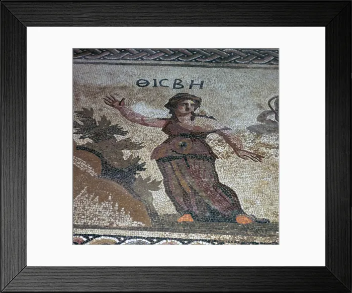 Framed Print : Roman mosaic of Thisbe, 3rd century Framed Print : Roman mosaic of Thisbe, 3rd century