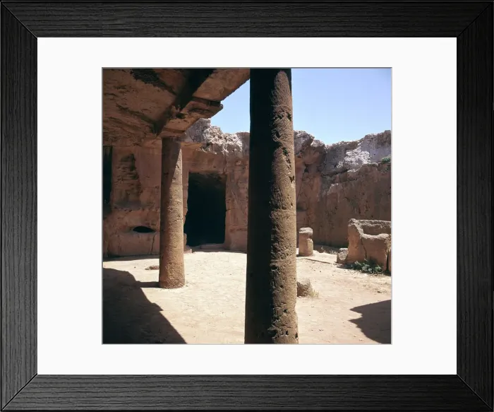 Framed Print : Tomb of the Kings on Cyprus, 3rd century BC Framed Print : Tomb of the Kings on Cyprus, 3rd century BC