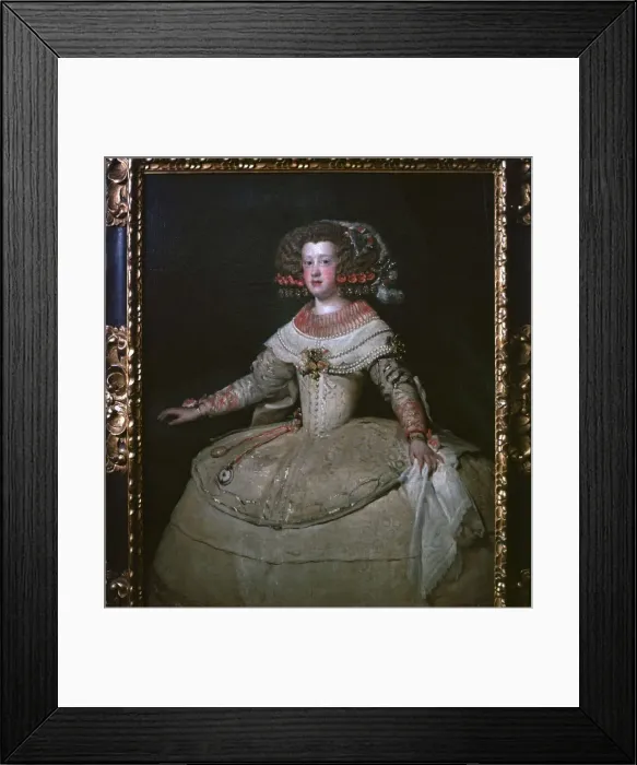 Framed Print : Painting of the Infanta Maria Theresa, 17th century. Artist: Diego Velasquez Framed Print : Painting of the Infanta Maria Theresa, 17th century. Artist: Diego Velasquez