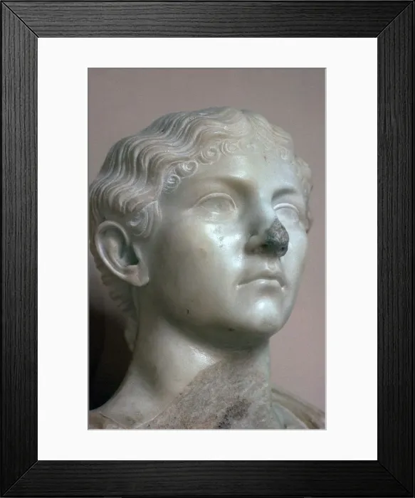 Framed Print : Head of Antonia, the younger daughter of Mark Antony, 1st century Framed Print : Head of Antonia, the younger daughter of Mark Antony, 1st century