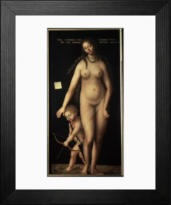 Framed Print : Venus and Cupid, 1509 Framed Print : Venus and Cupid, 1509