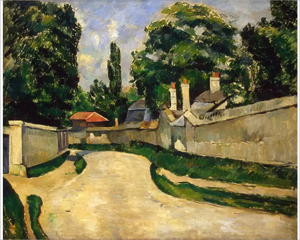 Houses Along a Road, c1881. Artist: Paul Cezanne